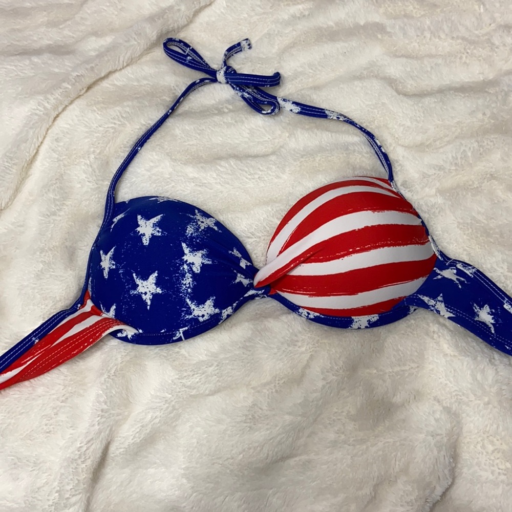 American Flag Bikini Top
